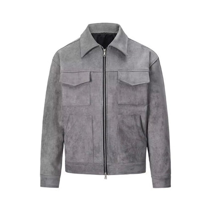 Lervaine® | Oversized-Wildlederjacke