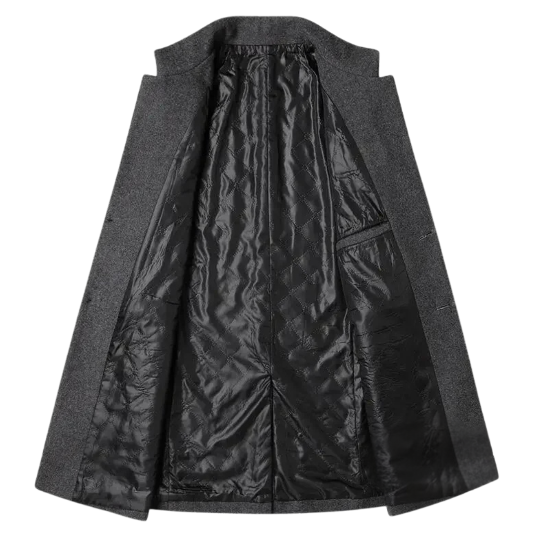 Lervaine® | Kaschmirwoll-Trenchcoat für Herren