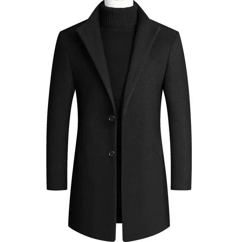 Lervaine® | Kaschmirwoll-Trenchcoat für Herren