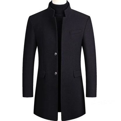 Lervaine® | Kaschmirwoll-Trenchcoat für Herren