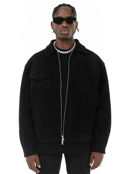Lervaine® | Oversized-Wildlederjacke