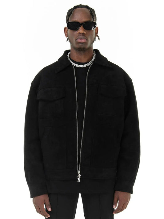 Lervaine® | Oversized-Wildlederjacke