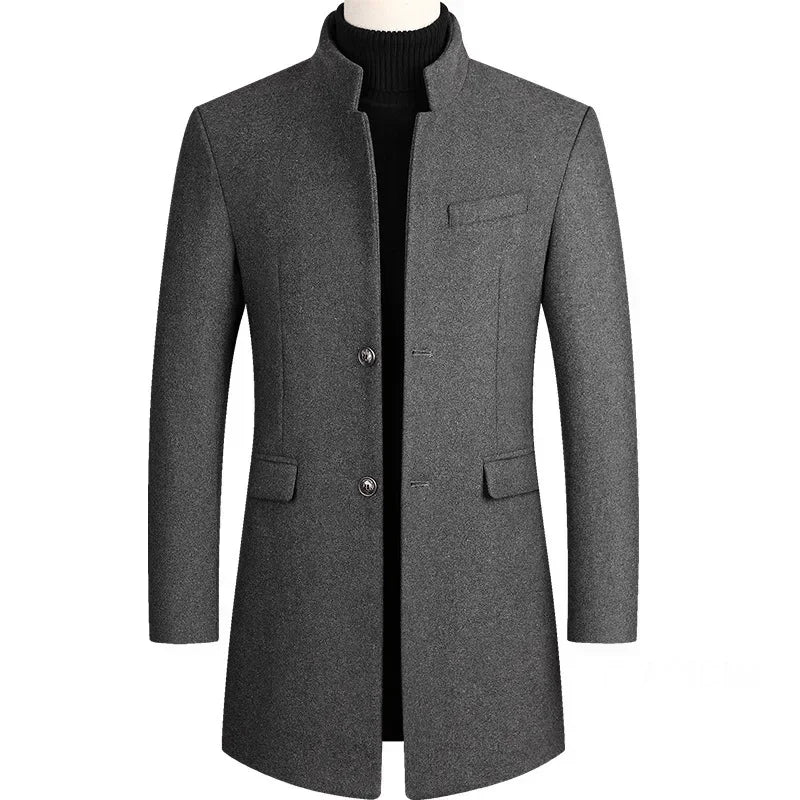 Lervaine® | Kaschmirwoll-Trenchcoat für Herren
