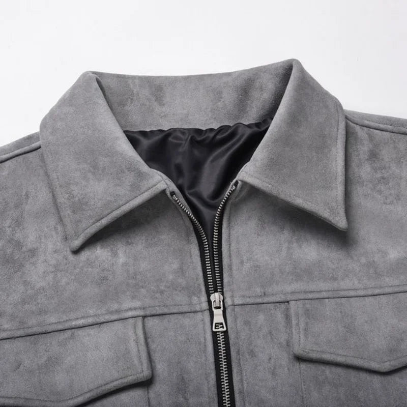 Lervaine® | Oversized-Wildlederjacke