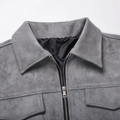 Lervaine® | Oversized-Wildlederjacke
