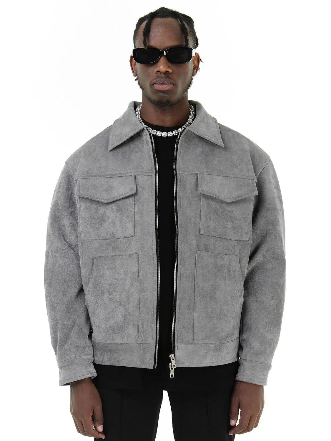 Lervaine® | Oversized-Wildlederjacke