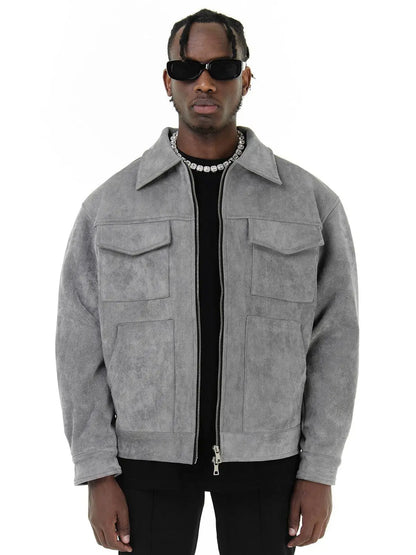 Lervaine® | Oversized-Wildlederjacke