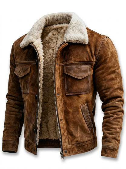 Lervaine® | Sherpa-Lederjacke
