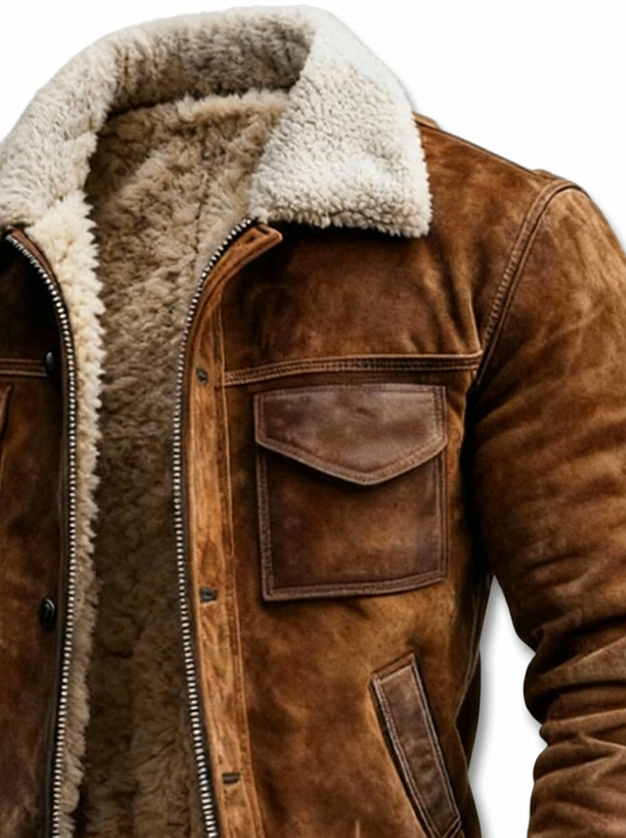 Lervaine® | Sherpa-Lederjacke
