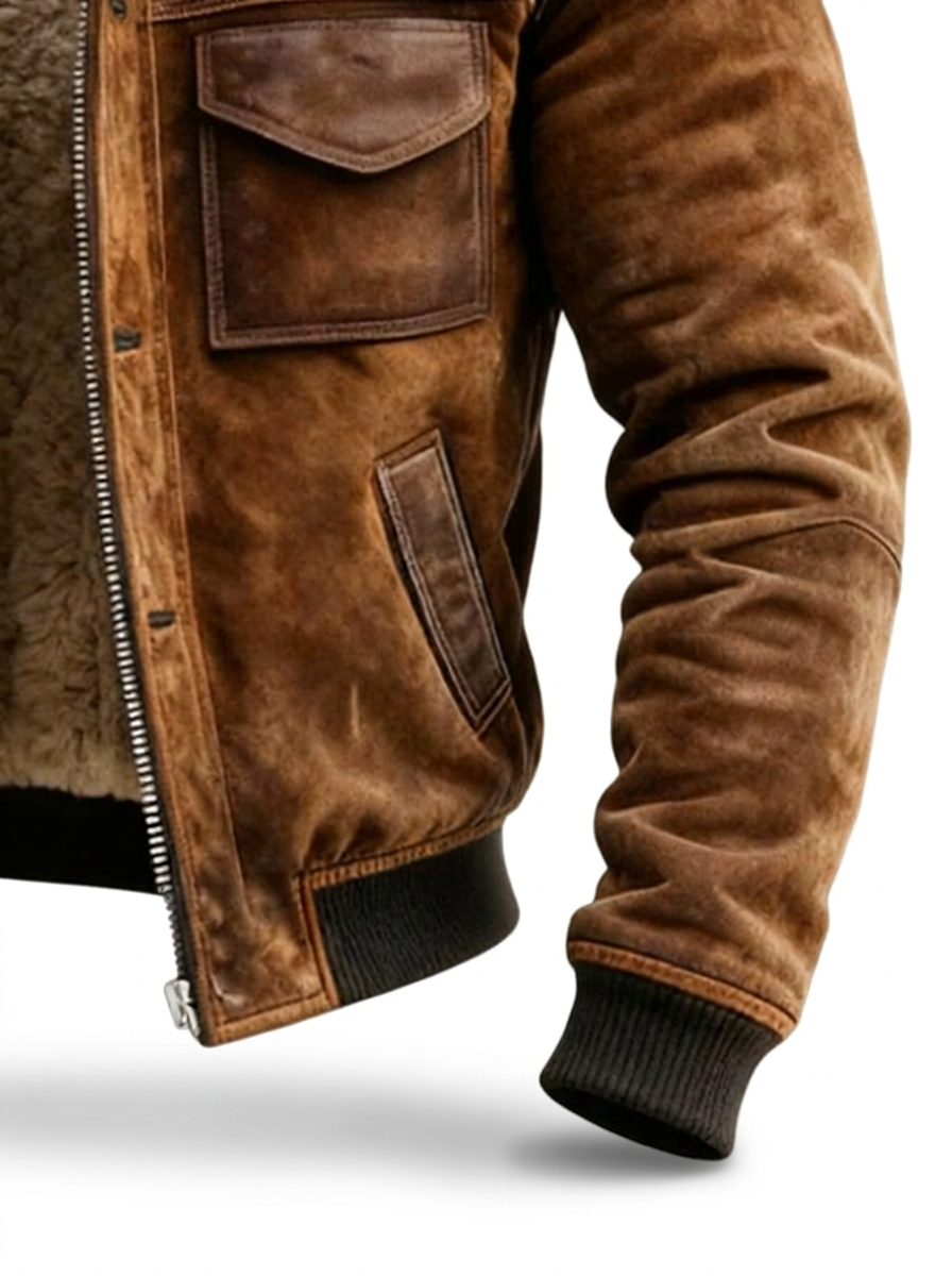 Lervaine® | Sherpa-Lederjacke