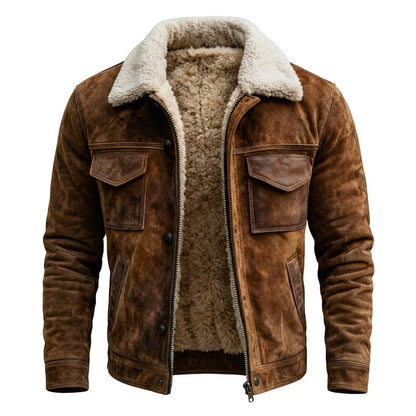 Lervaine® | Sherpa-Lederjacke