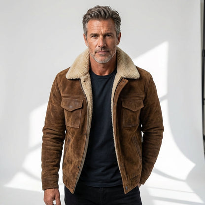 Lervaine® | Sherpa-Lederjacke