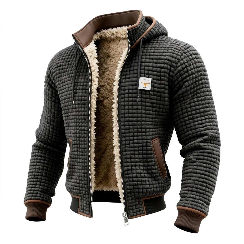 Lervaine® | Retro-Jacke mit Kapuze und Reißverschluss