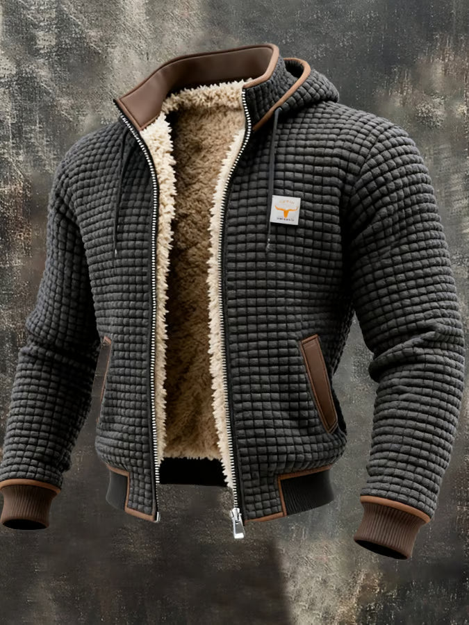 Lervaine® | Retro-Jacke mit Kapuze und Reißverschluss