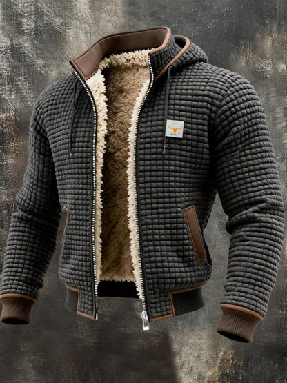 Lervaine® | Retro-Jacke mit Kapuze und Reißverschluss