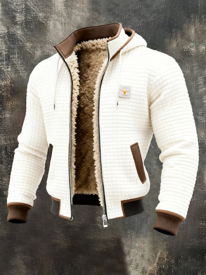 Lervaine® | Retro-Jacke mit Kapuze und Reißverschluss