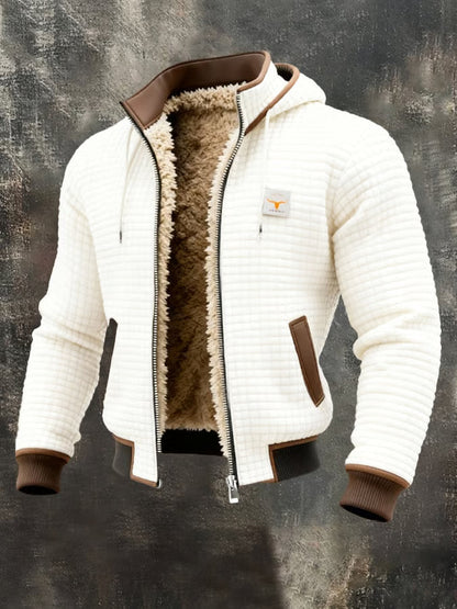 Lervaine® | Retro-Jacke mit Kapuze und Reißverschluss