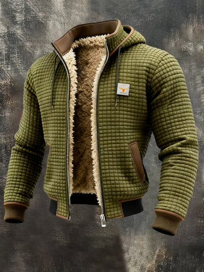 Lervaine® | Retro-Jacke mit Kapuze und Reißverschluss