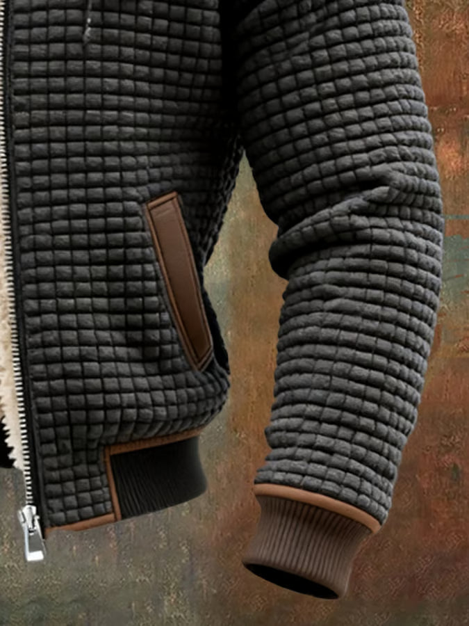 Lervaine® | Retro-Jacke mit Kapuze und Reißverschluss